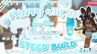 •🫶Preppy blue Christmas biodome speed build *PART 2*•. ݁️️⊹ ݁