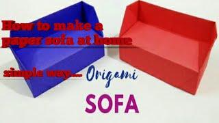 how to make paper sofa ar home..|easy way|V.A.C tech