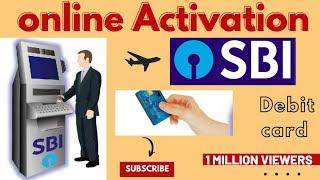 How to activate SBI Debit card for online transaction in ATM machine | Enable ATM Card  e-commerce