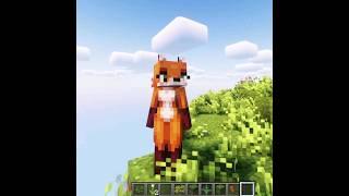 Climbing the hills  - minecraft furry fox girl mod #minecraft #minecraftshorts