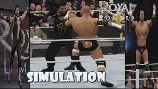 WWE 2K16 SIMULATION: Royal Rumble match 2016 Highlights