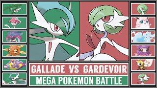 MEGA GALLADE vs MEGA GARDEVOIR | Mega Evolution Pokémon Battle