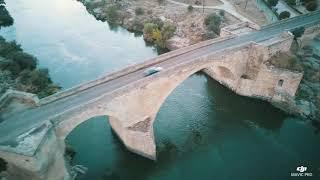 Atardecer en Puente del Arzobispo. Vistas del pueblo, puente y su rio