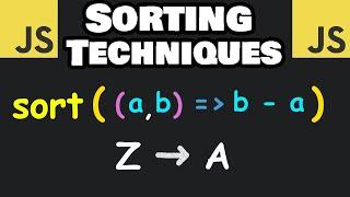 Learn JavaScript SORTING in 6 minutes! 