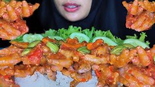 EXTRA SPICY    ASMR MUKBANG SPICY CEKER MERCON SAMBAL PETE + LALAPAN || SPICY CHICKEN FEET