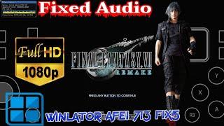 Final Fantasy VII Remake High Set 1080p Fixed Audio Winlator Afie 7.1.3 Android Offline