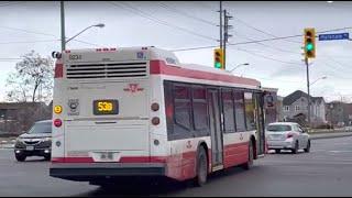 TTC 53B Steeles East Nova Bus Ride #9234 from Finch Stn to Steeles East & Markham Rd 1/24/2023