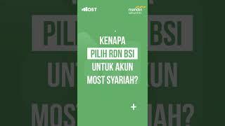 Saatnya jadi investor syariah di MOST dengan pilihan RDN Bank Syariah Indonesia (BSI)️