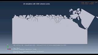 Simulation of fracture with cohesive zones 2D / Abaqus