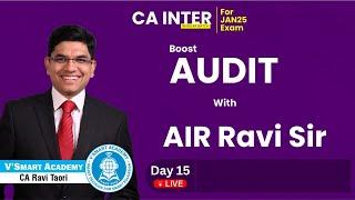 Demo Lec 15: CA Inter Audit Jan'25 | ICAI New Pattern Regular Batch | CA Ravi Taori | Vsmart Academy