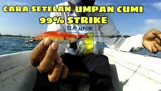 Cara Stelan Umpan Cumi || Spot Karang Dangkal dan Dasaran Pasir || Anti Sangkut || 99% Strike