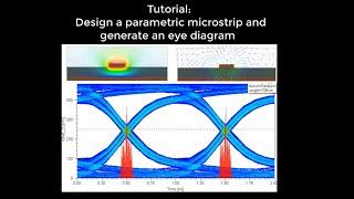 Designing a parametric microstrip and generate an Eye Diagram in Ansys Electronics Student Version