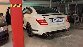 AMG c63 FI exhaust - I love it! Not easy to Cath on film how extremely loud and deep the sound is!!