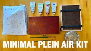 My super simple plein air painting kit  plein air painting travel kit