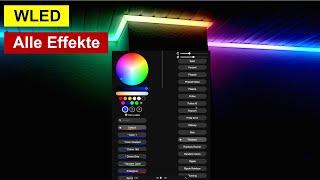 WS2812 + WLED + ESP32  DEMO - Alle Effekte