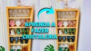 DIY DECOR | APRENDA A FAZER CRISTALEIRA | MEU APÊ 26B