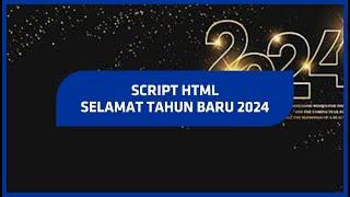 SCRIPT HTML SELAMAT TAHUN BARU 2024  GRATIS