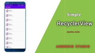 How to use Recyclerview in Android Studio || Android Studio Tutorial || SR CodeX
