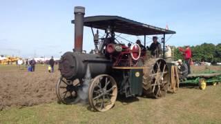 1917 20hp George White steam engine pulling plow!