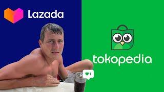 Интернет магазины Бали (индонезия) Tokopedia и Lazada