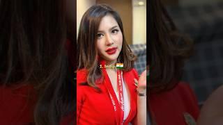 Top10 Most Beautiful Air Hostess Uniform FormDifferent Countrie️‍🩹#india #aeroplane #shorts #viral