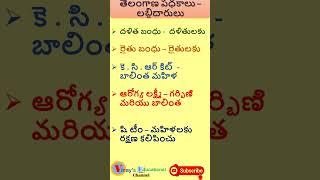 Telangana Government Schemes.