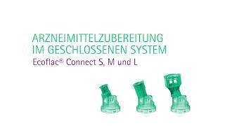 Arzneimittelzubereitung im geschlossenen System Ecoflac® Connect