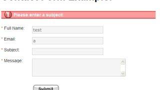 php contact forms with form validation in php