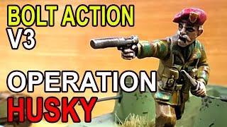 British Commandos VS German Luftwaffe! INVASION of SICILY! OPERATION HUSKY! Bolt Action Battlereport