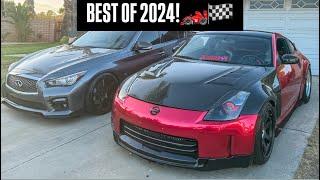 BEST MOMENTS OF 2024 IN MY TURBO 350z & Q50s!!!