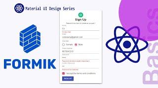 Sign Up Form Validation Using Formik & Yup || Material UI || React