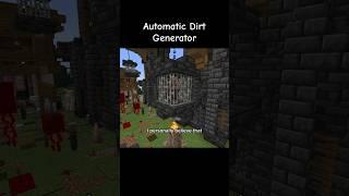 Automatic Dirt Generator  @bergiebass8716 #minecraft #gaming