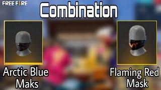 Combination  Arctic Blue Maks Vs Flaming Red Maks Free Fire