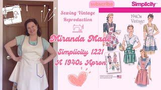 Sewing a Vintage Style 1940s Apron