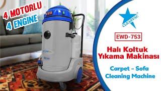 Cleanvac EWD 753 - Halı Koltuk Yıkama Makinası / Carpet - Sofa Cleaning Machine