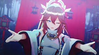 【MMD原神 | Genshin Impact MMD】ビビデバ【八重神子/Yae Miko】#yaemiko #genshinimpact