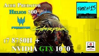 Cyberpunk 2077 v1.5 GTX 1070 + I7 8750H FSR vs 1440p (Laptop)