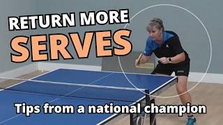 A simple strategy for RETURNING SERVES
