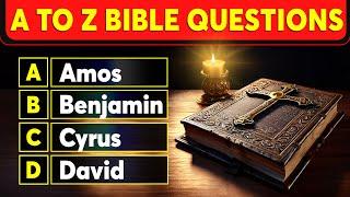 25 BIBLE QUESTIONS TO TEST YOUR BIBLE KNOWLEDGE - Easy Moderate Hard | The Bible Quiz