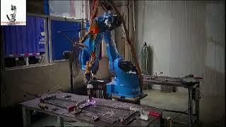 Automobile Industry Six Axis Welding Robot Arm Automatic Weld Pipe Robot Machine