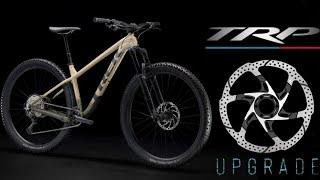 Upgrade your 2023 Trek Roscoe 9 stock rotors to the TRP. weight and install