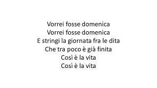 COEZ - Domenica (Testo/Lyrics)