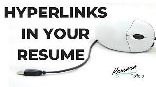 HOW TO HYPERLINK YOUR EMAIL, LINKEDIN, AND OTHER LINKS IN YOUR RESUME