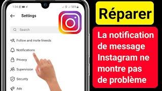 Comment Réparer La Notification De Message Instagram Ne Montrant Pas Le Problème