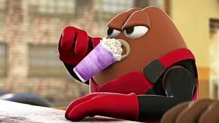 killer bean drinks a grimace shake and dies