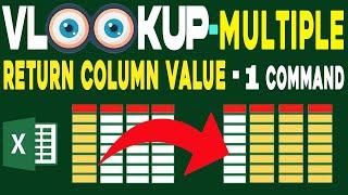 How to Use VLOOKUP for Multiple Column Values in Excel | Multiple Column Values in Excel