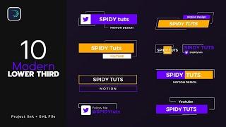 10 Modern Lower Third - Alight Motion Tutorial - Alight Motion Presets