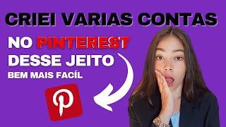 COMO CRIAR DUAS CONTAS NO PINTEREST: como logar ou criar varias contas no pinterest | pinterest