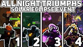 All Nights (1-4) - Solar Eclipse Event - Tower Defense Simulator