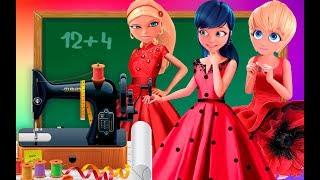 Miraculous Ladybug |School cheatting | Competition How to sew a dress Transform Animation